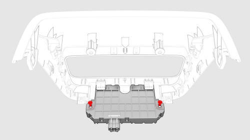 USB Hub - Center Console - Rear (Remove and Replace)