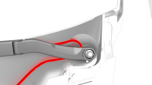 Incorrect hose routing