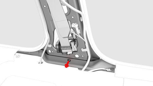 Seatbelt - 1st Row - LH (Remove and Replace)