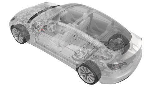 Ground Strap - Front Drive Unit (Remove and Replace)