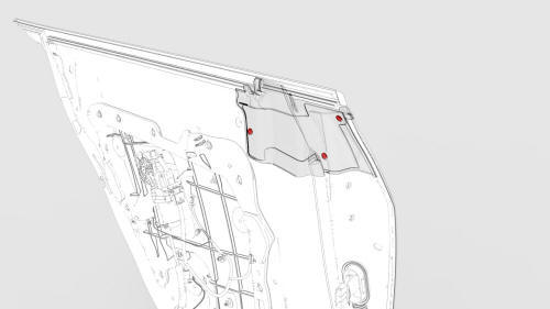 Seal - Inner Belt - Rear Door - LH (Remove and Replace)