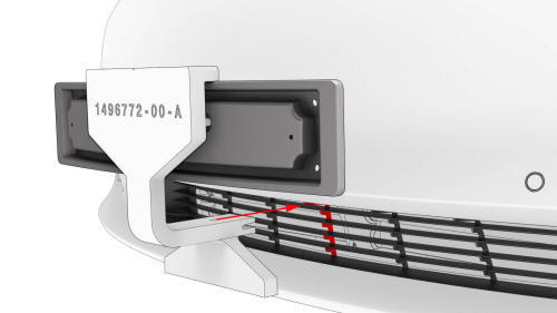 Bracket - License Plate - Front (EMEA) (Retrofit using Jig)