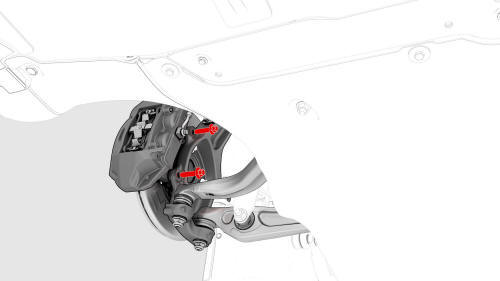 Brake Caliper - Front - LH (Remove and Replace)