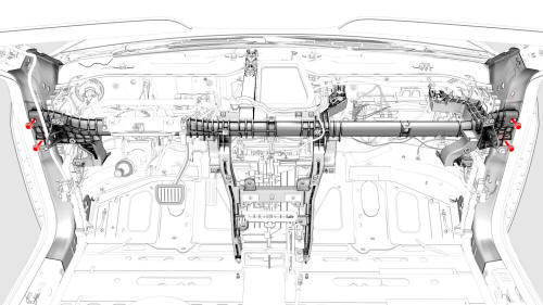 Beam - Cross Car (Remove and Replace)- Remove