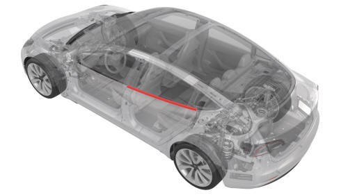 Seal - Outer Belt - Rear Door - LH (Remove and Replace)