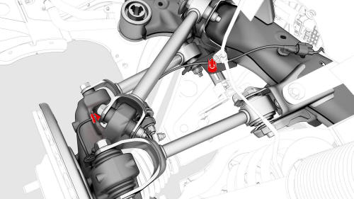 Sensor - Wheel Speed - ABS - Rear - LH (Remove and Replace)