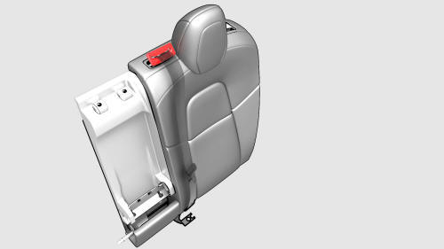Seatbelt - 2nd Row - Center (Remove and Replace)