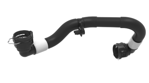 Hose - Heat Exchanger to Superbottle - Front Drive Unit (Remove and Replace)