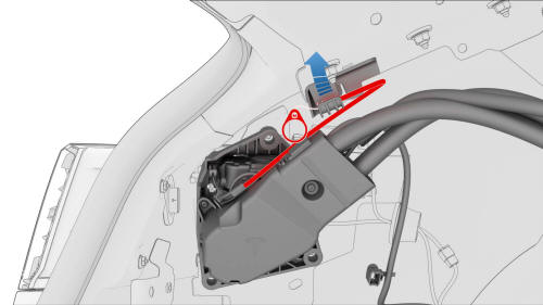 Harness - Charge Port to HV Battery (Three-Phase) - Remove