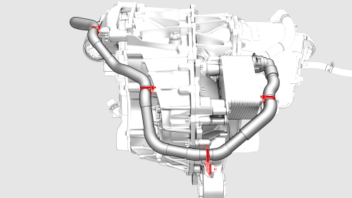 Heat Exchanger - Rear Drive Unit (Remove and Replace)