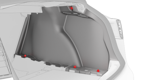 Trim - Side - Trunk - RH (Remove and Replace)