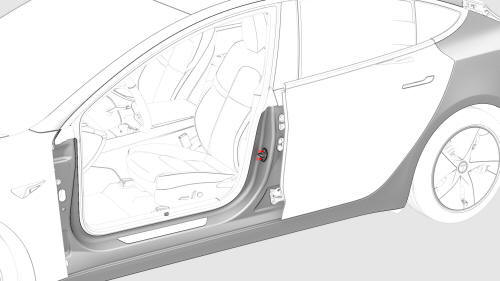 Striker - Door - Front - LH (Remove and Replace)