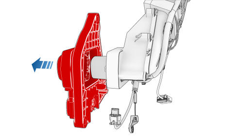 Carrier Assembly - Charge Port - Remove 