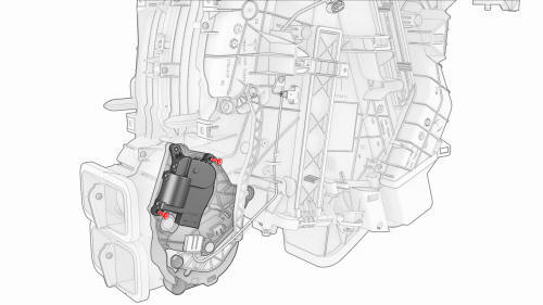 Actuator - Lower Mode (Remove and Replace)