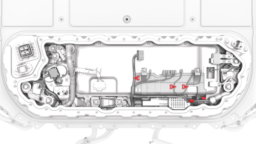 Harness - Penthouse - HV Battery- Remove