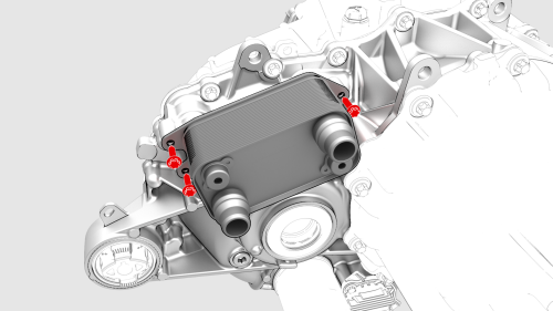 Heat Exchanger - Rear Drive Unit (Remove and Replace)