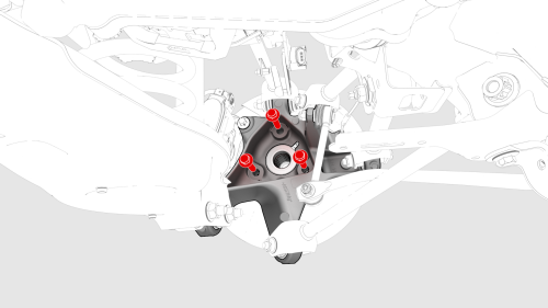 Hub - Rear - LH (Remove and Replace)