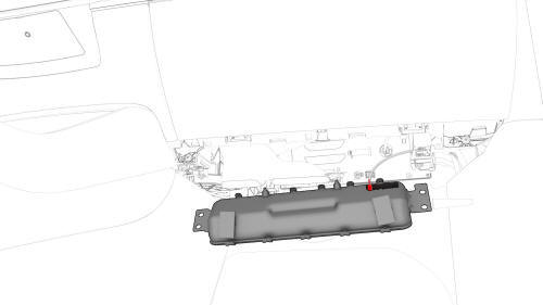 Airbag - Knee - Front Passenger (Remove and Replace)