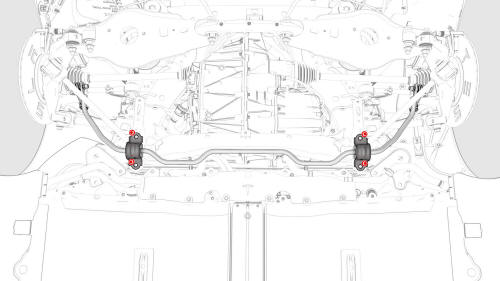 Stabilizer Bar - Rear (Remove and Replace)