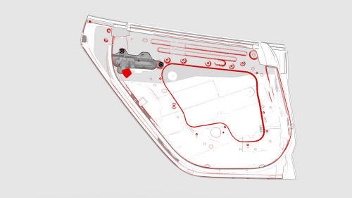 Handle - Exterior Release - Door - Rear - LH (Adjust)