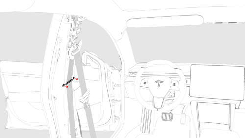 Seatbelt - 1st Row - LH (Remove and Replace)
