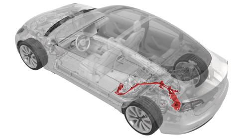 Harness - Charge Port to HV Battery (Single-Phase) (Remove and Replace)