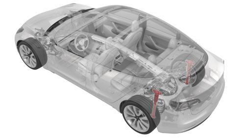 Damper - Rear - LH (Coil Suspension) (Remove and Replace)