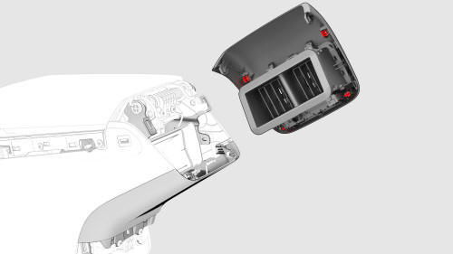 Panel - Air Vent - Center Console (Remove and Replace)