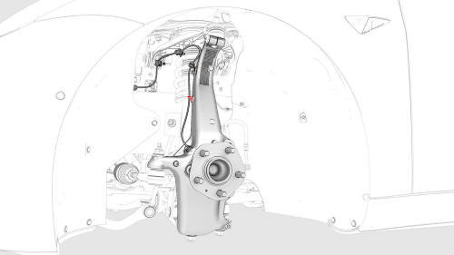 Knuckle - Suspension - Front - LH (RWD) (Remove and Replace)