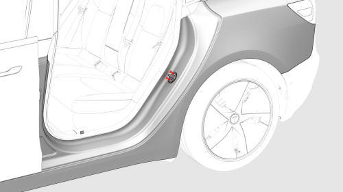 Striker - Door - Rear - LH (Remove and Replace)